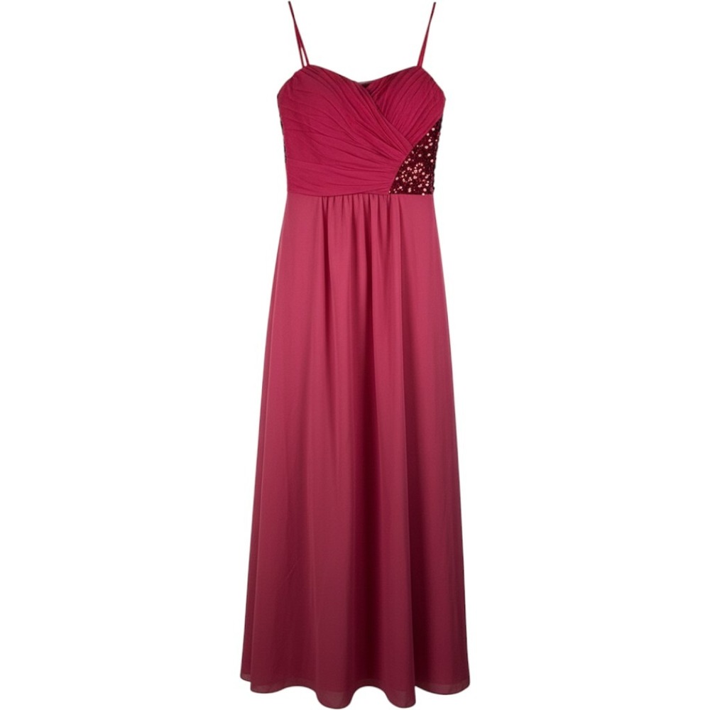 Aqua Dresses Maxi Gown Womens Size 2 Magenta Sequin Formal Prom Evening